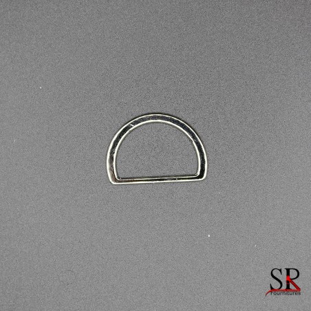 Demi anneau plat métal - 50 pièces
